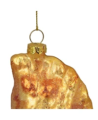 Northlight Golden Tone Glittered European Pierogi Glass Christmas Ornament