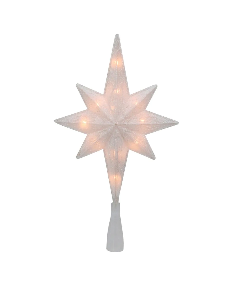 Northlight Lighted Bethlehem Star with Scrolling Christmas Tree Topper