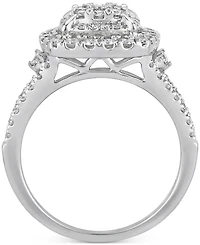 Diamond Cluster Ring (1 ct. t.w.) in 10k White Gold