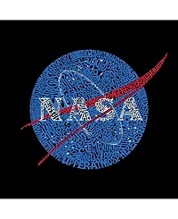 La Pop Art Men's Word Nasa's Most Notable Missions Crewneck Sweatshirt