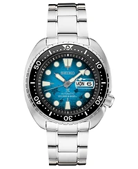 Seiko Men's Prospex Blue Manta Ray Diver Stainless Steel Bracelet Watch 45mm - A Special Edition