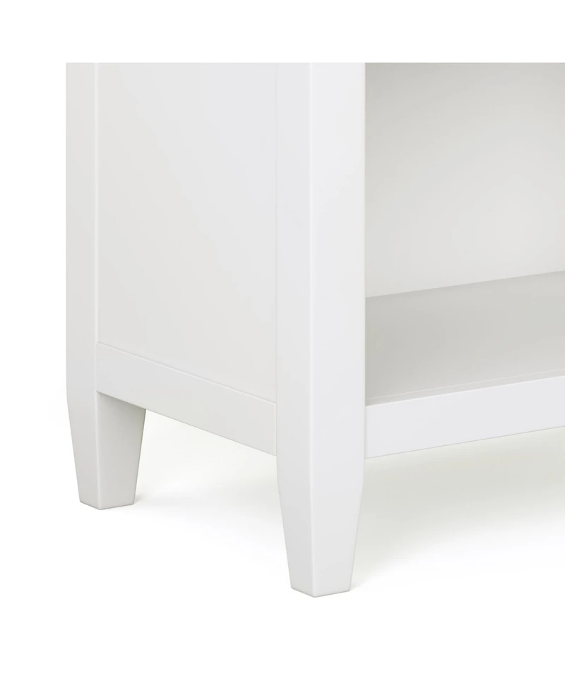 Simpli Home Carlton Solid Wood Bedside Table