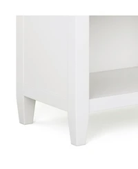 Simpli Home Carlton Solid Wood Bedside Table