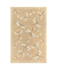Liora Manne' Carmel Dragonfly 6'6" x 9'4" Outdoor Area Rug