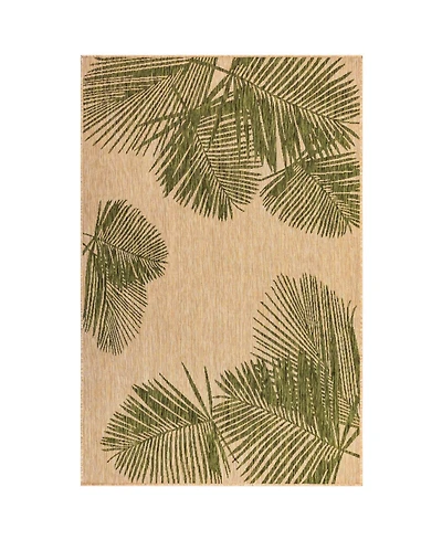 Liora Manne' Carmel Palm 6'6" x 9'4" Outdoor Area Rug