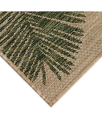 Liora Manne' Carmel Palm 4'10" x 7'6" Outdoor Area Rug