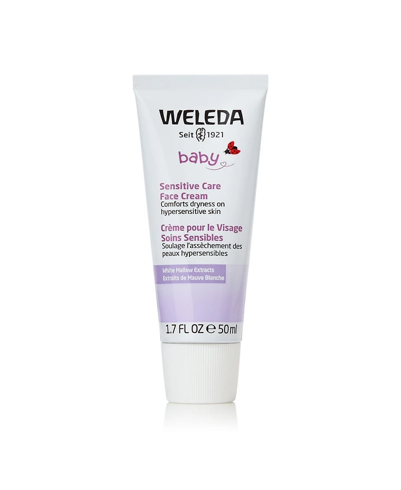 Weleda Sensitive Care Baby Face Cream with White Mallow Extracts, 1.7 oz