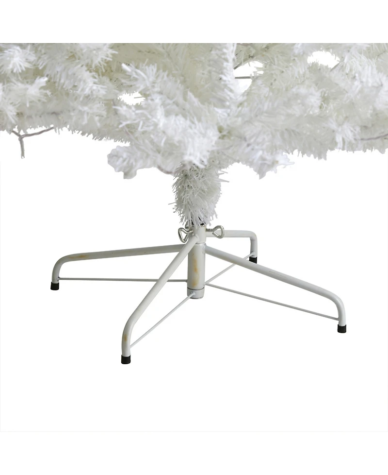 Nearly Natural Artificial Christmas Tree with 1380 Bendable Branches and 400 Clear Led Lights