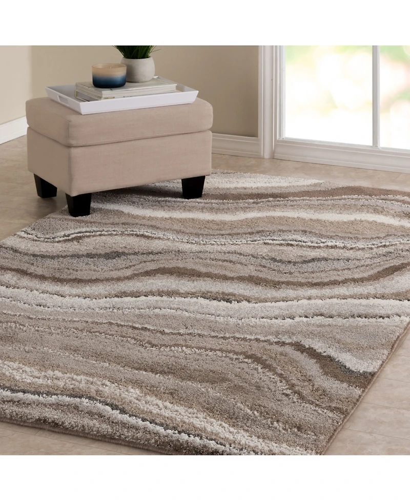 Closeout! Portland Textiles Urban Exposure Arette Gray 5' x 7'6" Area Rug