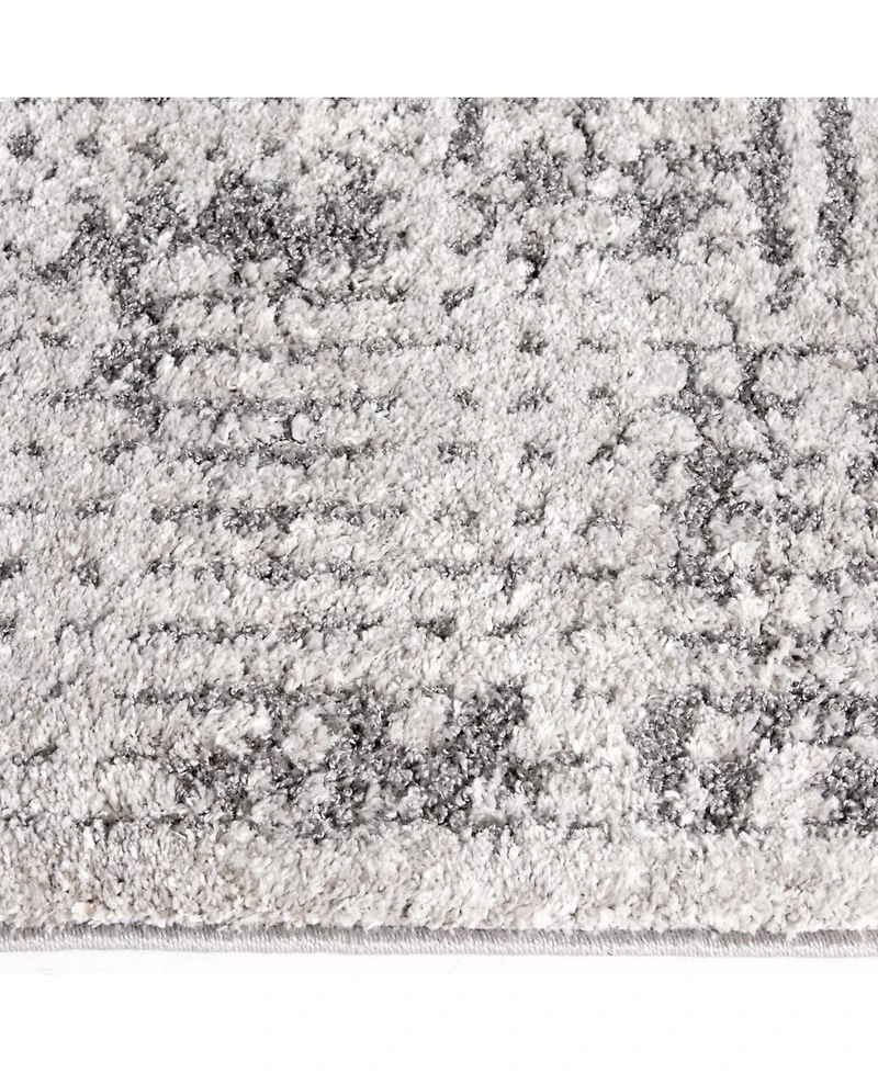 Closeout! Portland Textiles Urban Exposure Mondamin Silver 7'10" x 9'10" Area Rug
