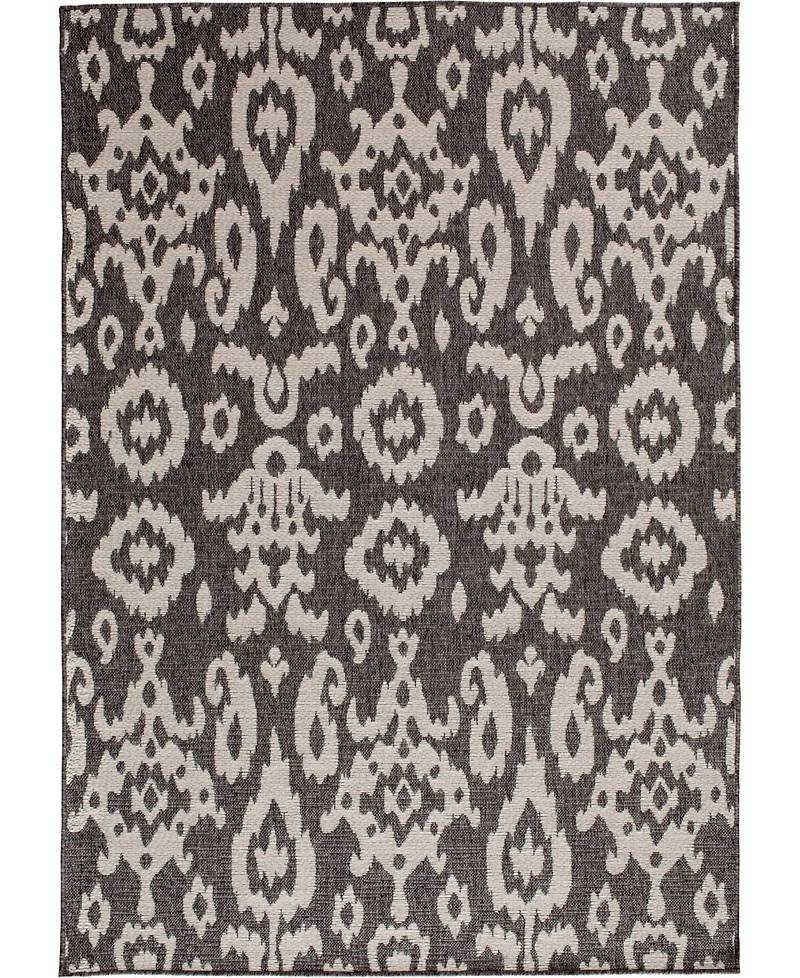 Closeout! Portland Textiles Palermo Tusk Gray 5'3" x 7'7" Outdoor Area Rug