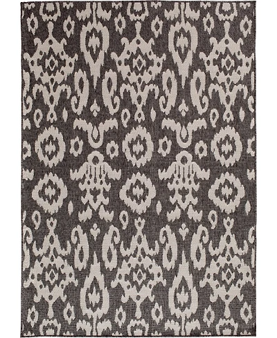 Closeout! Portland Textiles Palermo Tusk Gray 5'3" x 7'7" Outdoor Area Rug