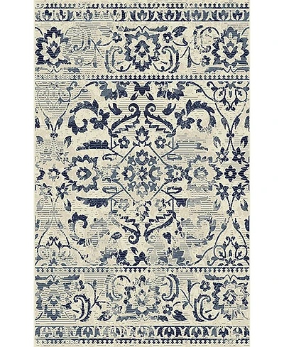 Closeout! Portland Textiles Genova Graettingr Gray 5' x 7'6" Area Rug