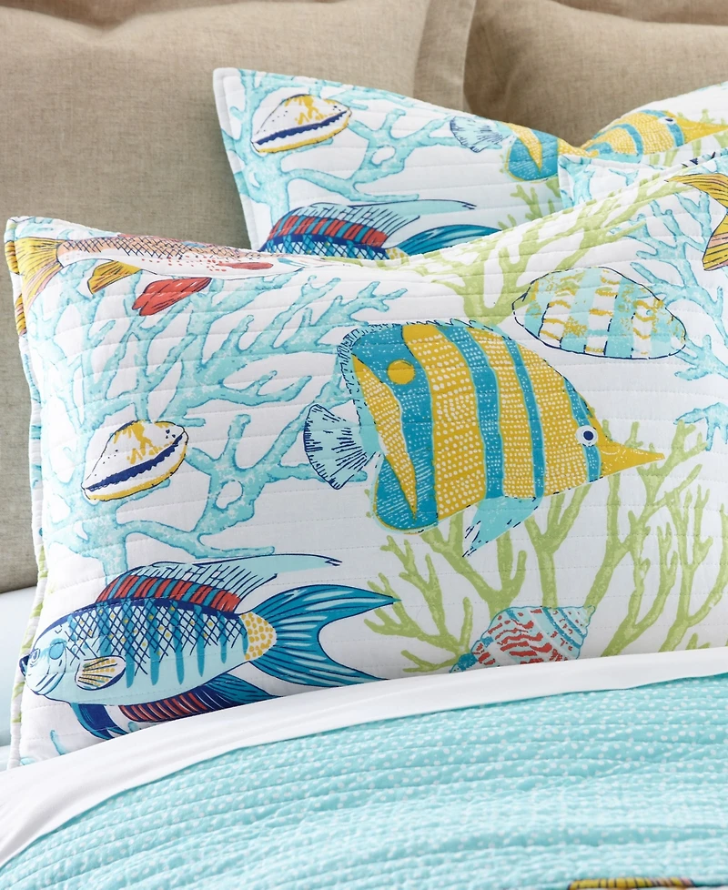 Levtex Beach Walk Coral Reef Fish -Pc. Quilt Set