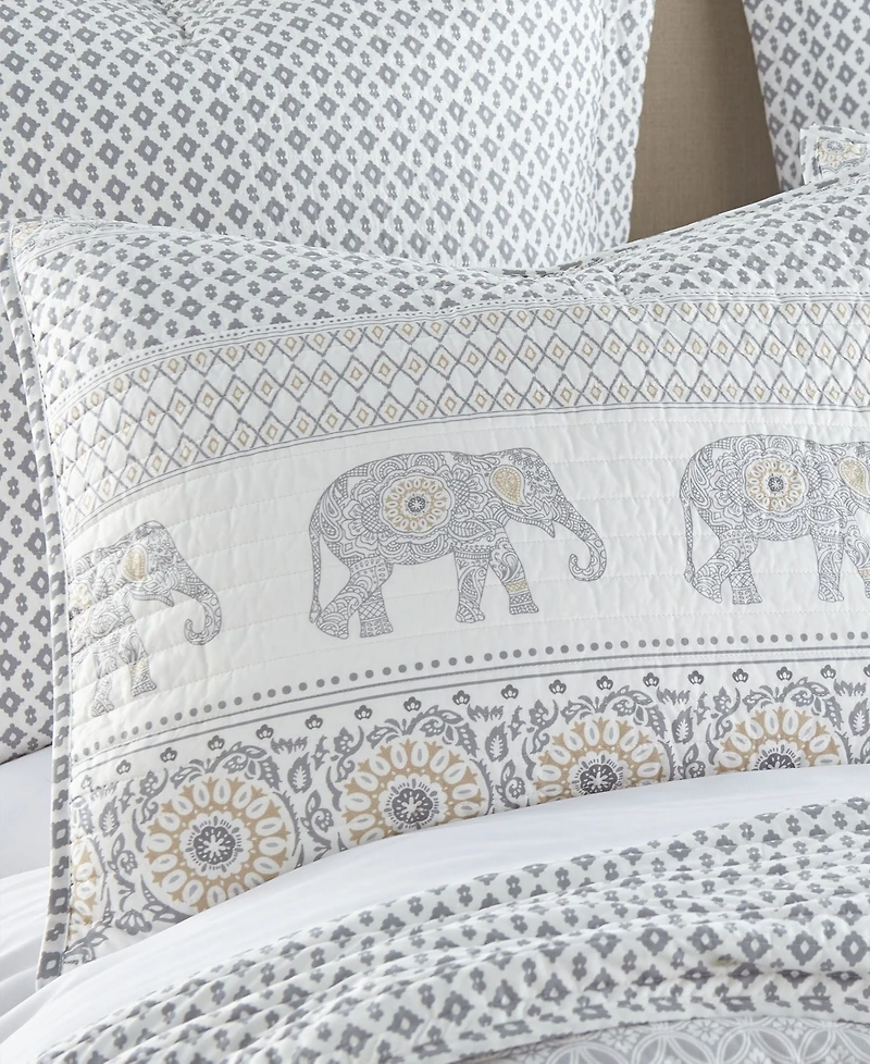 Levtex Nacala Elephant Safari 3-Pc. Quilt Set, King
