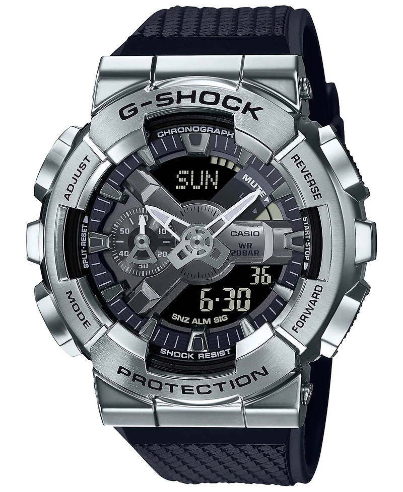 G-Shock Men's Analog-Digital Black Resin Strap 52mm, GM110-1A