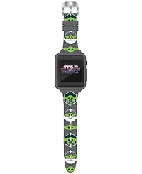 Accutime Kid's Star Wars Baby Yoda Gray Silicone Strap Smart Watch 46x41mm