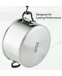 KitchenAid 5-Ply Clad Stainless Steel 8 Quart Stockpot with Lid