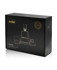 JoyJolt Luna Whiskey Decanter Set of 5