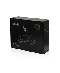 JoyJolt Carina Whiskey Decanter Set of 5