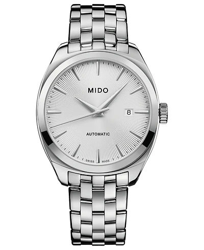 Mido Men's Swiss Automatic Belluna Royal Stainless Steel Bracelet Watch 41mm