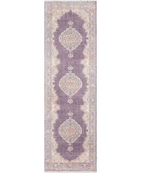 Momeni Helena Hel-5 Plum 2'6" x 8' Runner Rug