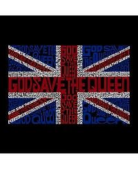 La Pop Art Men's Word Hooded Sweatshirt - God Save The Queen