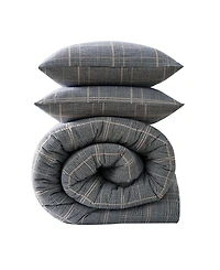 Kenneth Cole New York Sussex Brushed Cotton Flannel Duvet Cover Set, King