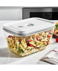 Zwilling Fresh & Save Large Glass Rectangular 67-Oz. Vacuum Box, Set of 2