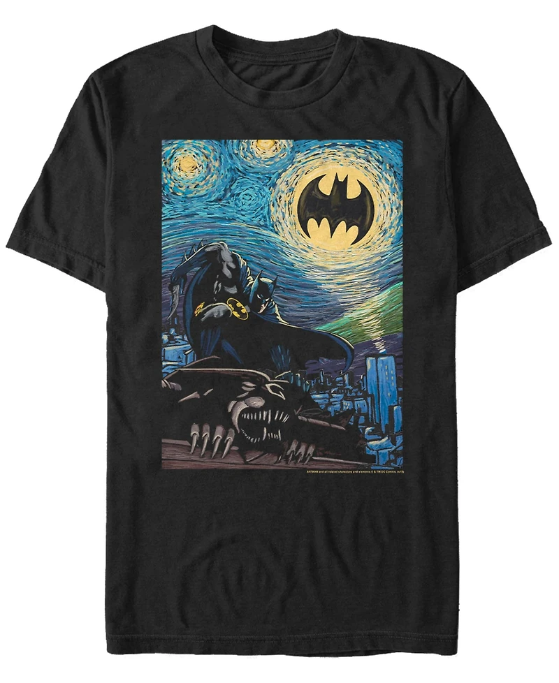 Fifth Sun Men's Batman Stary Short Sleeve T-shirt