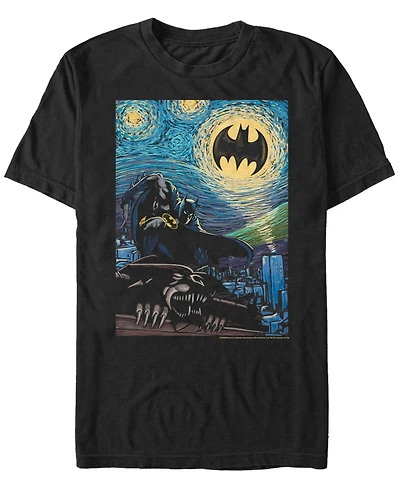 Fifth Sun Men's Batman Stary Short Sleeve T-shirt