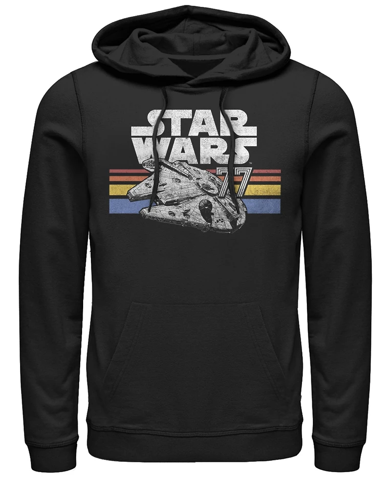 Fifth Sun Men's Star Wars Vintage-Like Falcon Fleece Pullover Hoodie