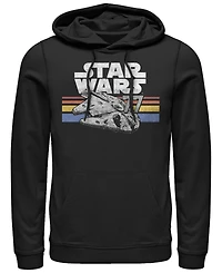 Fifth Sun Men's Star Wars Vintage-Like Falcon Fleece Pullover Hoodie