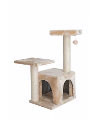 Armarkat Classic Real Wood Cat Tree A3207, 32-Inch Beige - Perfect for Your Feline Friend affordable cattower