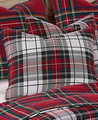 Levtex Spencer Red Plaid Quilted 2-Pc. Sham Set
