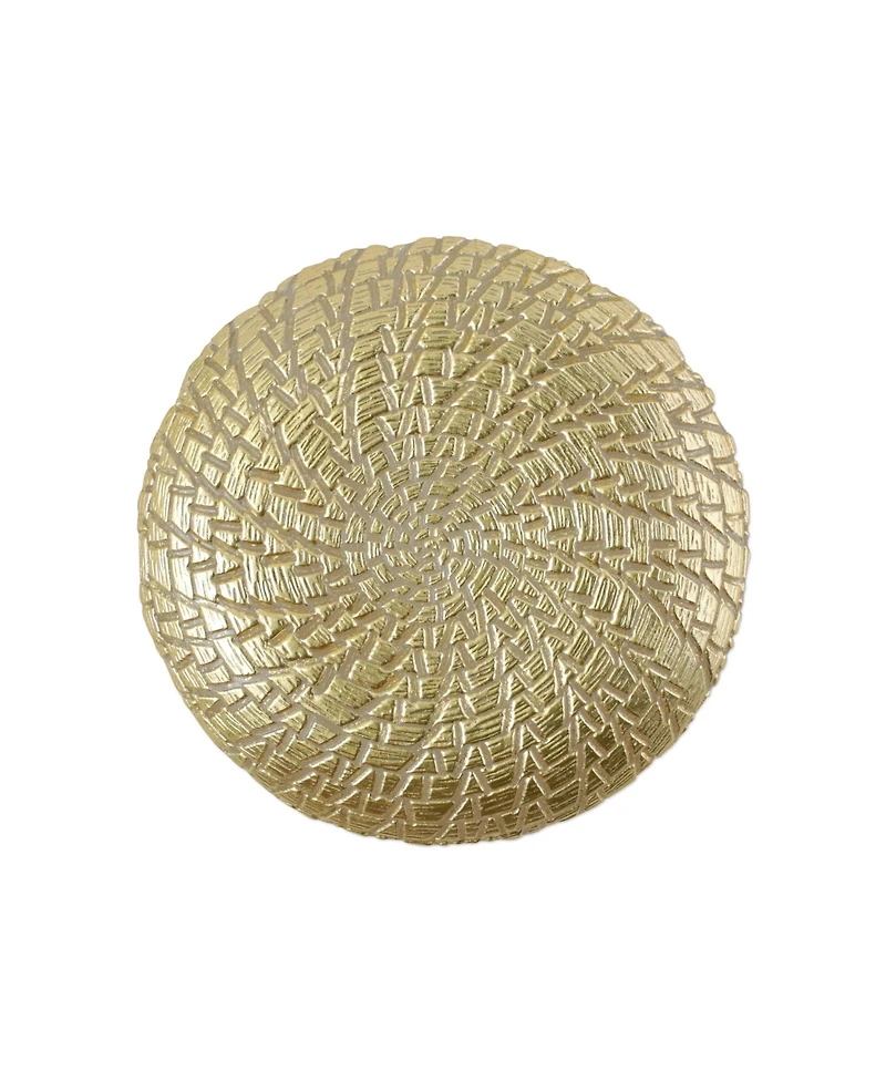 Vietri Rufolo Glass Gold Crocodile Salad Plate