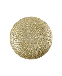 Vietri Rufolo Glass Gold Crocodile Salad Plate