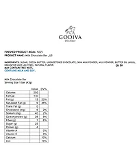 Godiva Milk Chocolate Bars, 24 Piece
