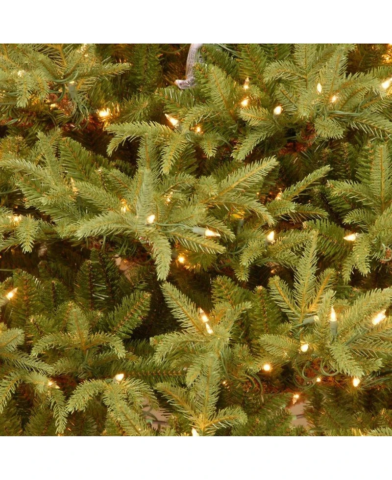 National Tree 7.5' "Feel Real" Frasier Grande Hinged Tree with 1000 Clear Lights