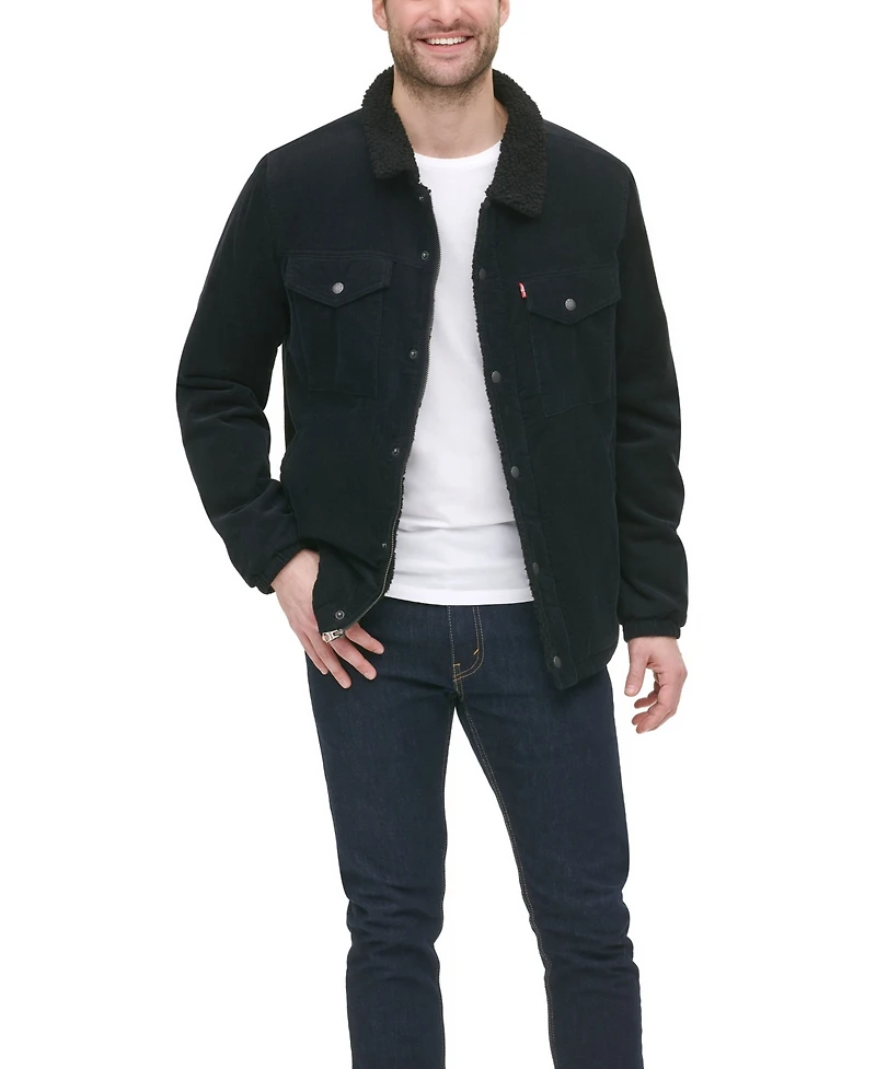 Levi's Men's Fleece-Lined Corduroy Trucker Jacket