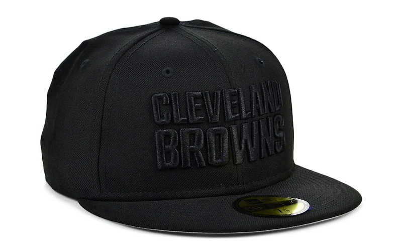 New Era Cleveland Browns Black on Black 59FIFTY Cap