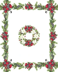 Laural Home Christmas Trimmings Tablecloth