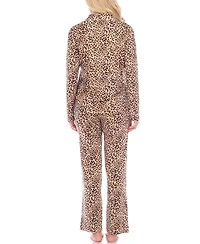 White Mark Women's Pajama Set, 2 Piece