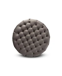Sasha Glam and Luxe Round Cocktail Ottoman