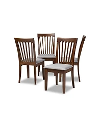 Minette Modern and Contemporary Dining Chair Set, Set of 4
