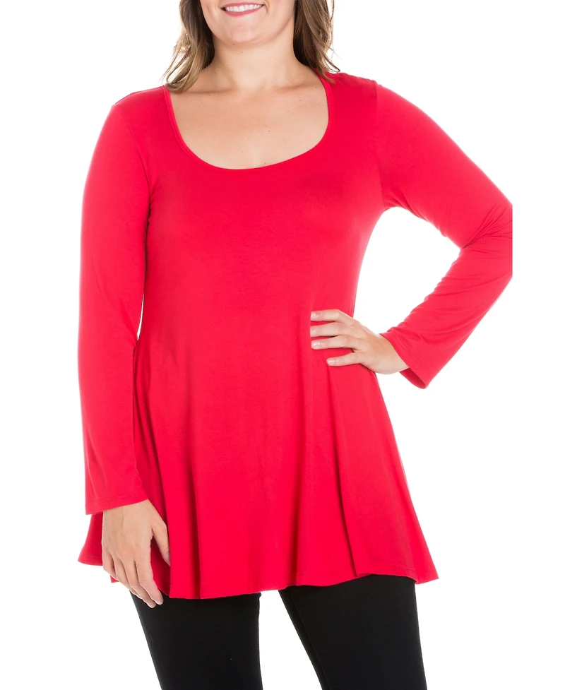 Women's Plus Poised Swing Tunic Top
