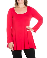 Women's Plus Poised Swing Tunic Top