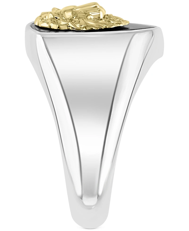Effy Men's Lion Head Statement Ring in Sterling Silver & 18k Gold-Plated Sterling Silver