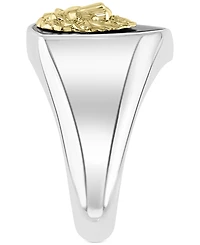 Effy Men's Lion Head Statement Ring in Sterling Silver & 18k Gold-Plated Sterling Silver