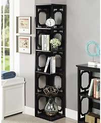 Omega 5 Tier Corner Bookcase